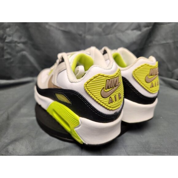 Nike Boys Air Max 90 (GS) Sneakers White Khaki Cyber Size 6 DISPLAY MODEL! - Picture 6 of 12